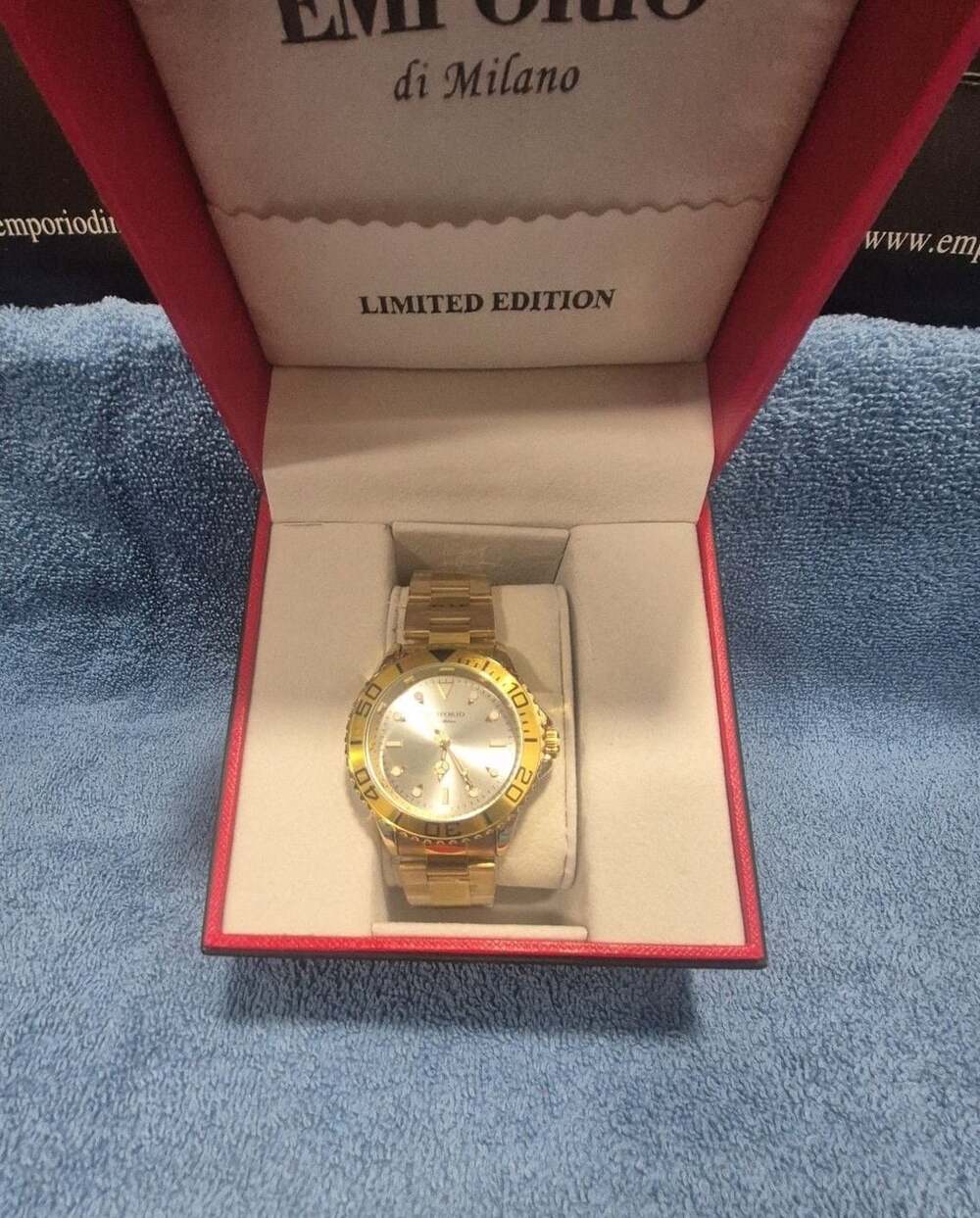 Emporio di Milano Limited Edition Gold Tone Men's Watch.